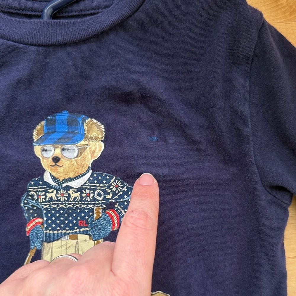 Polo Bear by Ralph Lauren Kids Long Sleeve Shirt size 3T - Picture 6 of 6